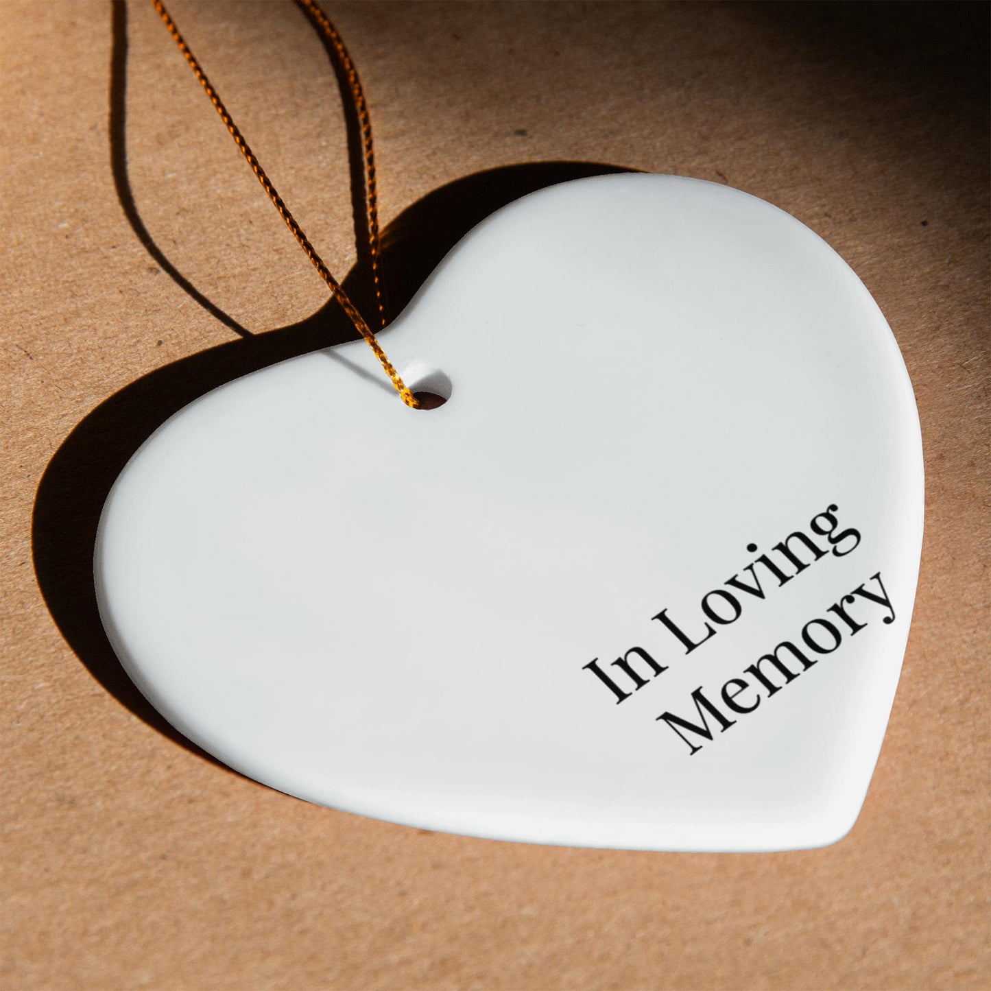 In Loving Memory Ceramic Heart Ornament