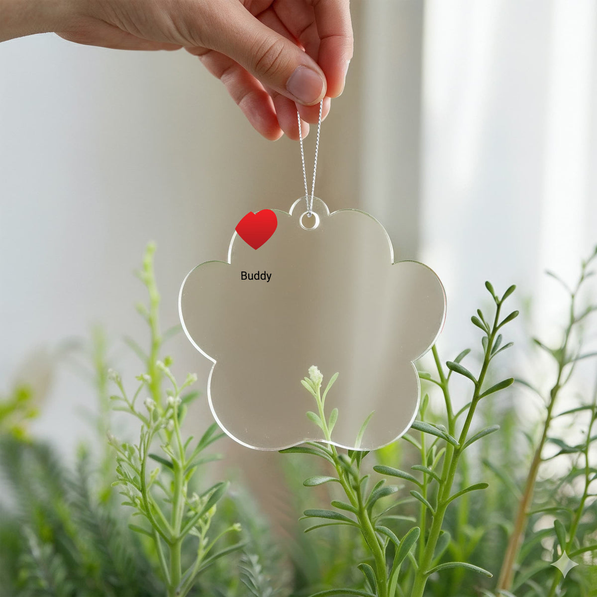 Acrylic Paw Print Ornament – A Gentle Keepsake