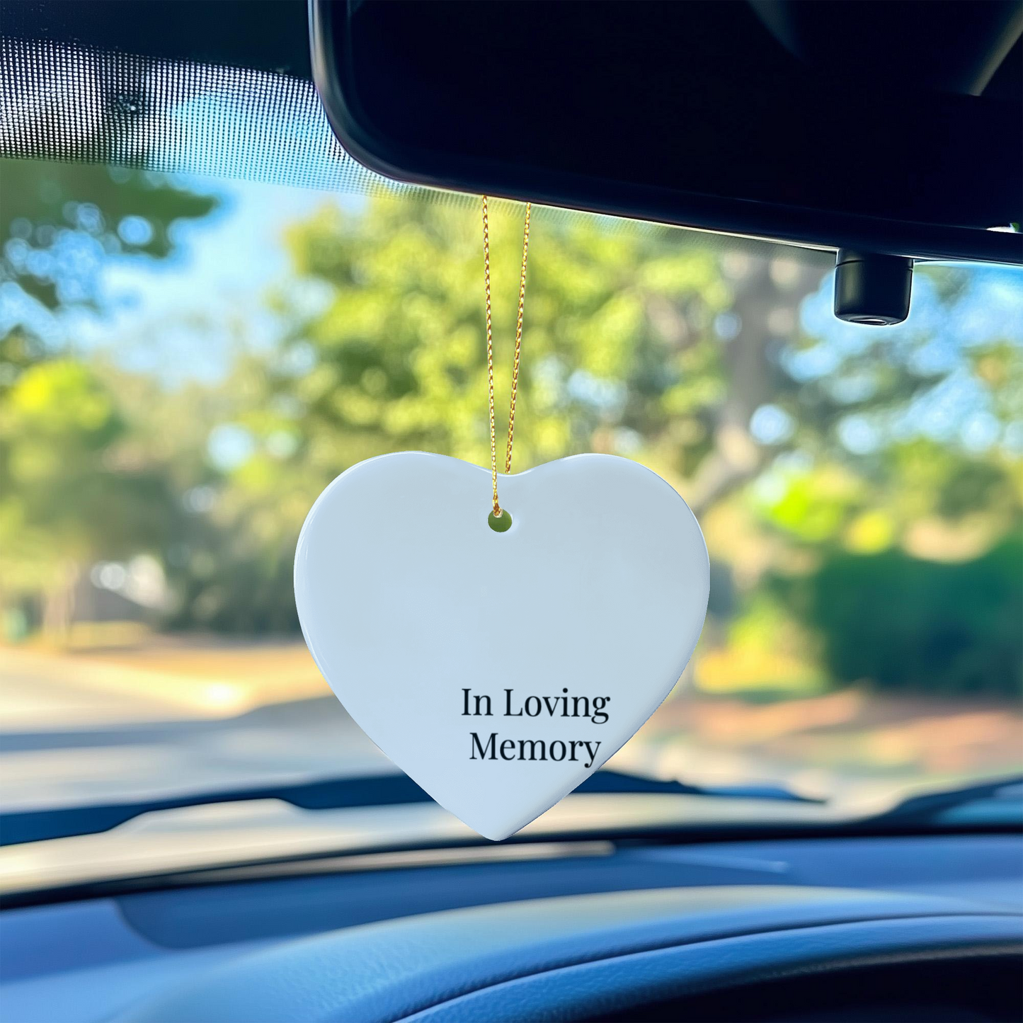 In Loving Memory Ceramic Heart Ornament