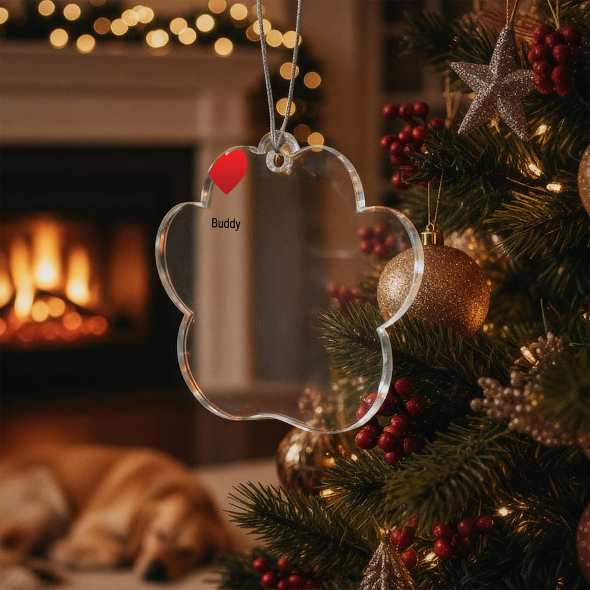 Acrylic Paw Print Ornament – A Gentle Keepsake
